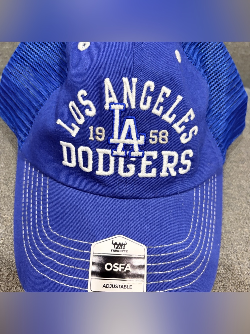 LA Dodgers Trucker Hat - Adjustable